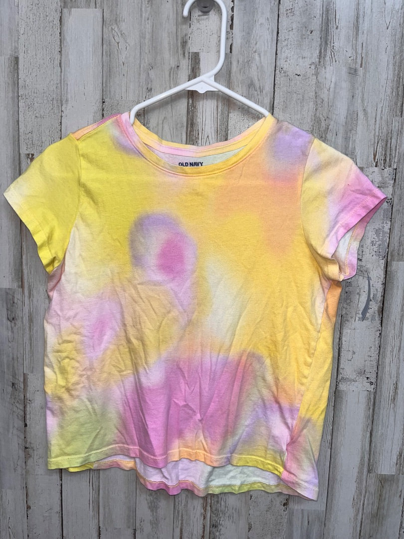 YELLOW OLD NAVY DYE TEE, GIRL 14/16
