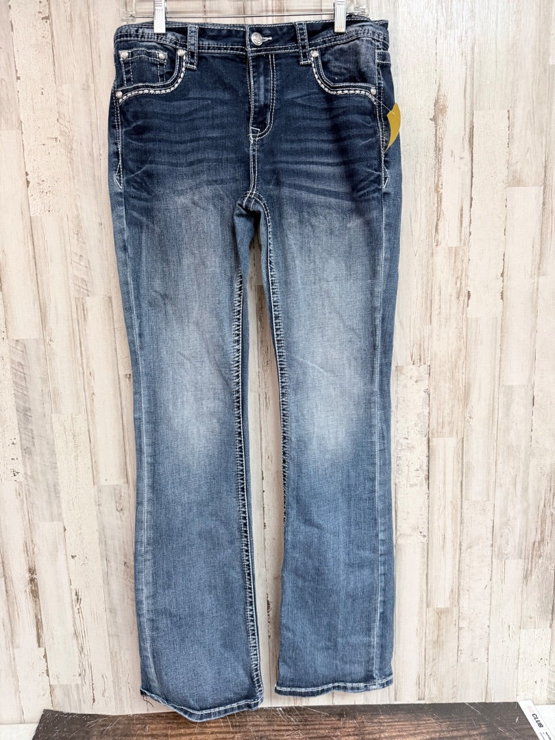 Blue Grace Embellished pants, Ladies L