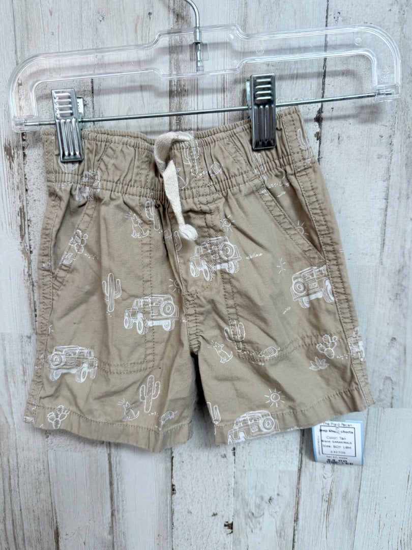 Tan GARANIMALS Jeep khaki shorts, BOY 18M
