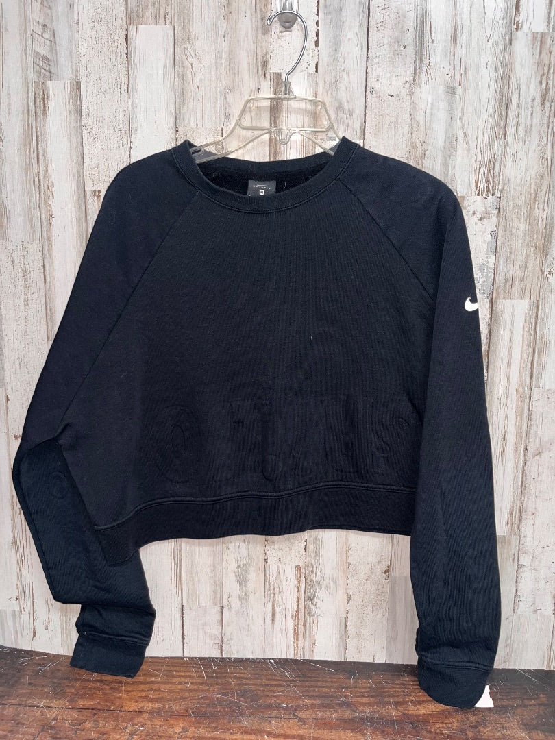 BLACK NIKE CROP SWEATSHIRT, LADIES M