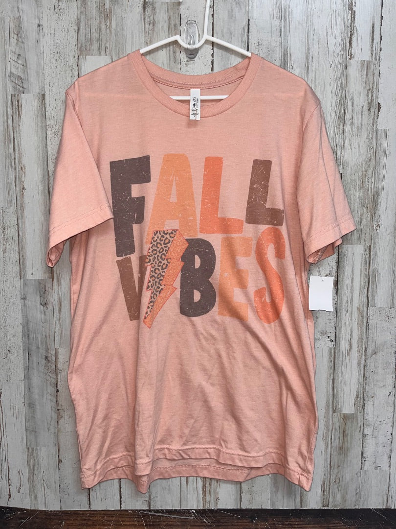 PEACH BELLA Fall vibes tee, LADIES L