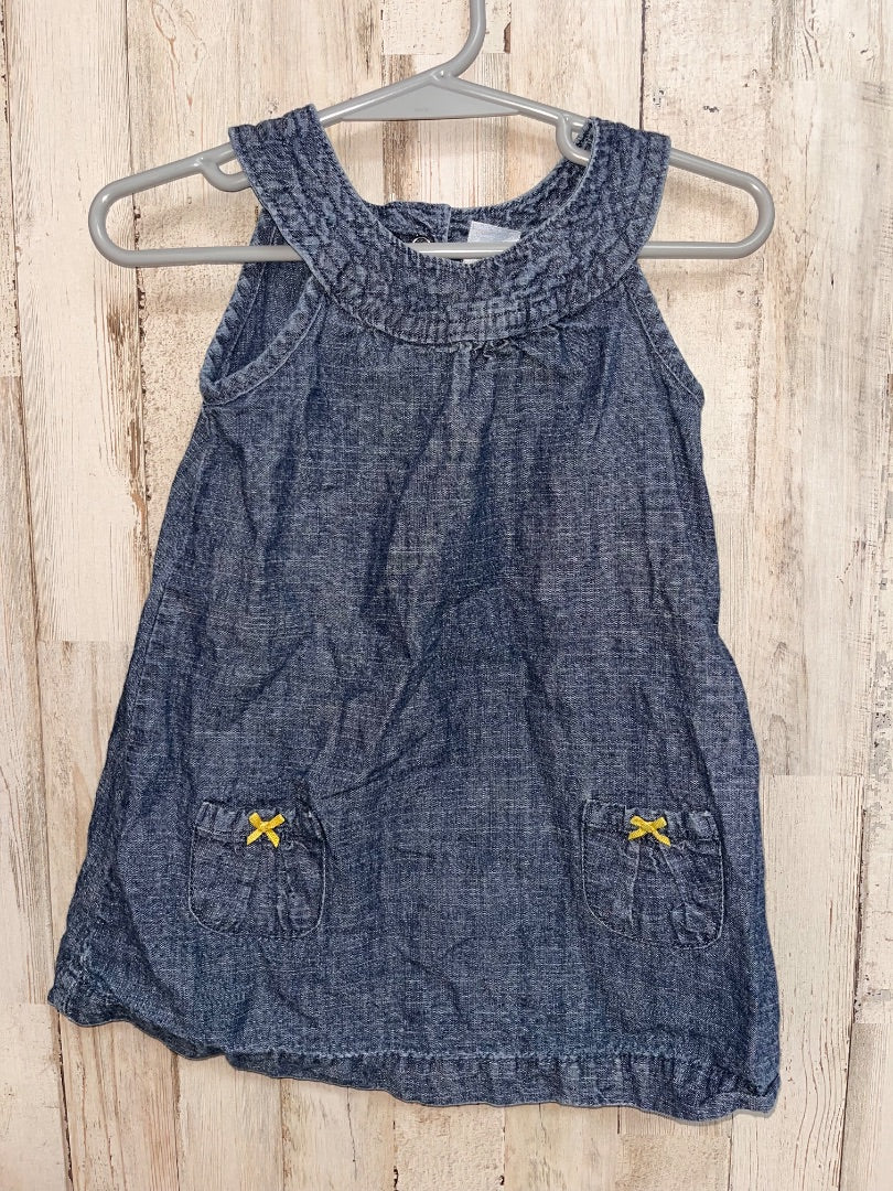 JEAN CARTERS DENIM POCKET DRESS, GIRL 18M