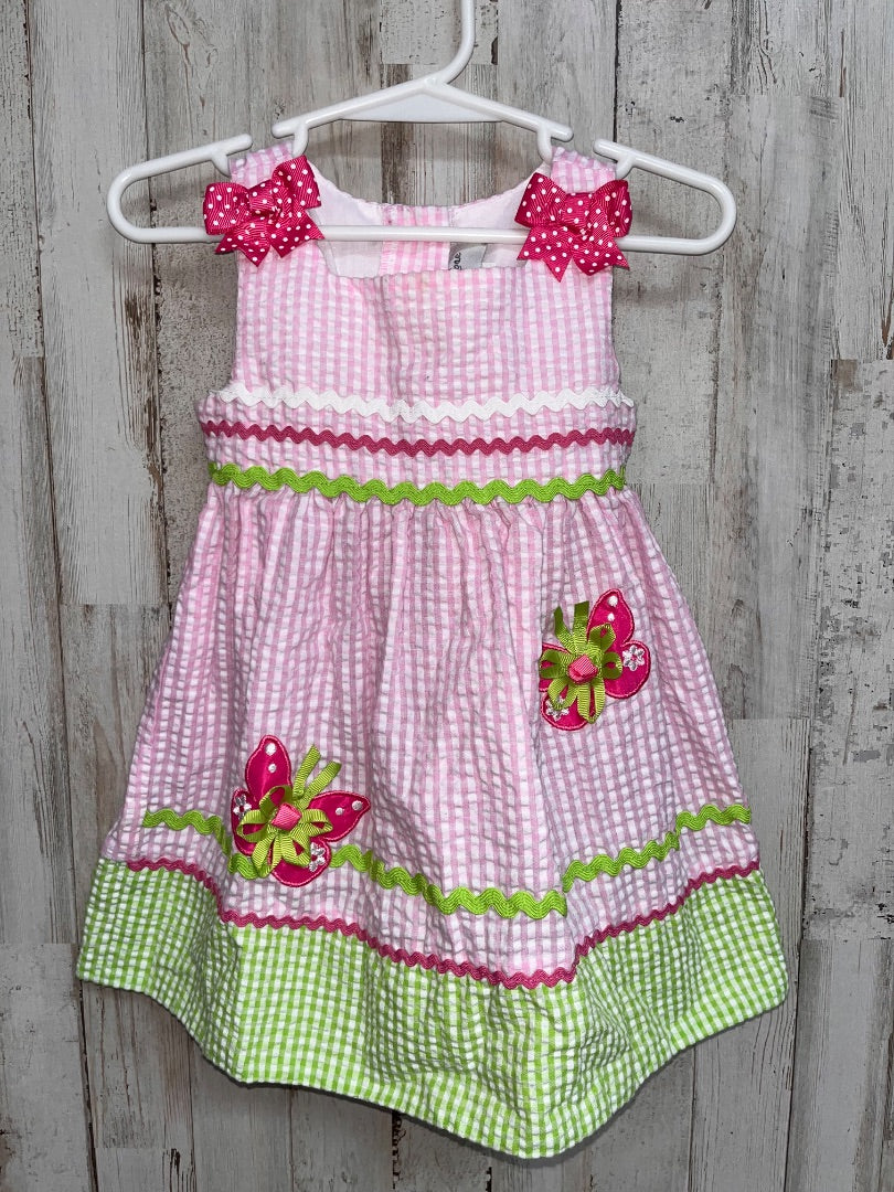 PINK EMILY ROSE SEERSUCKER BUTTERFLY DRESS, GIRL 18M