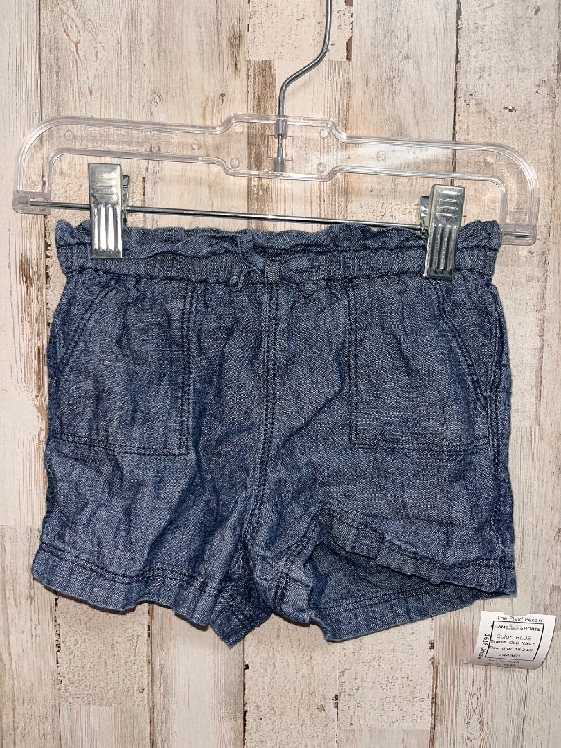 BLUE OLD NAVY CHAMBRAY SHORTS, GIRL 18-24M