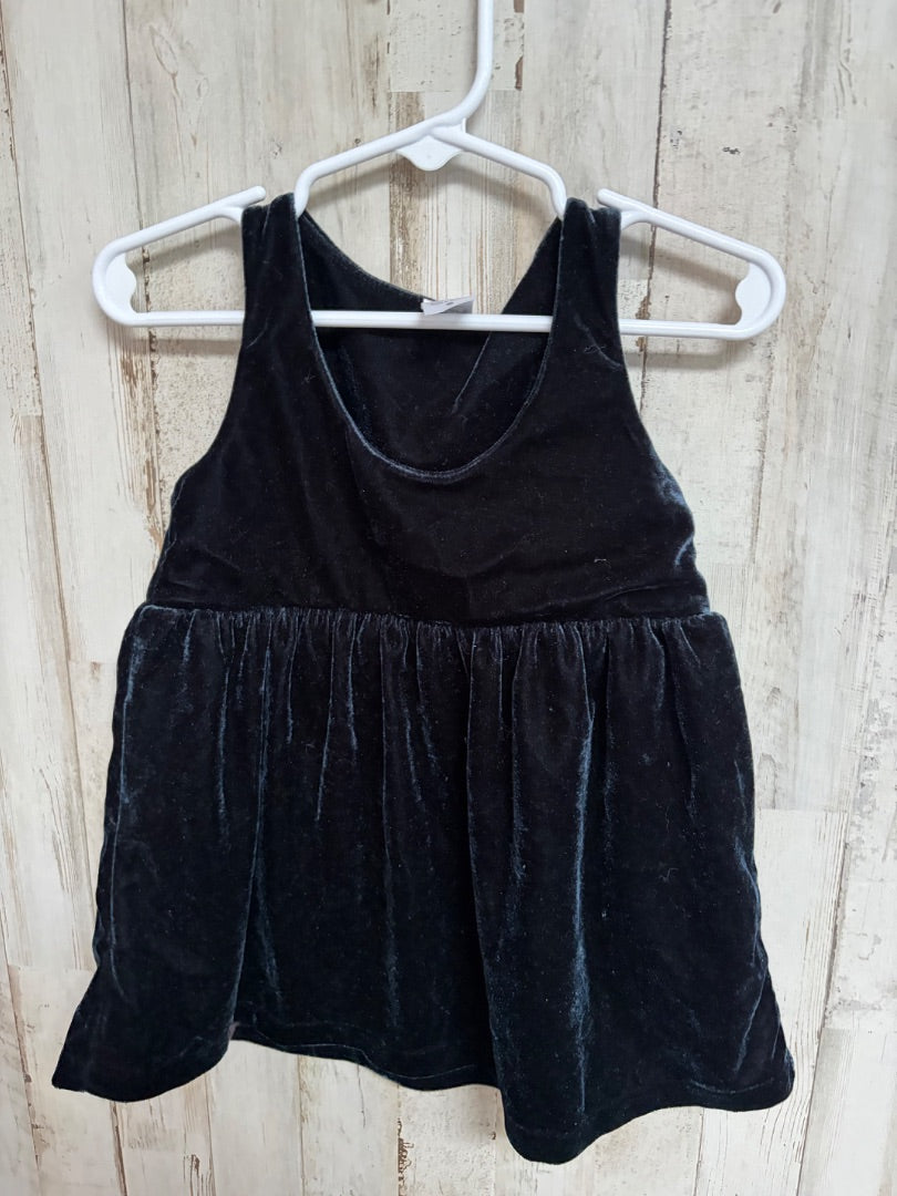 BLACK CARTERS VELVET DRESS, GIRLS 18M