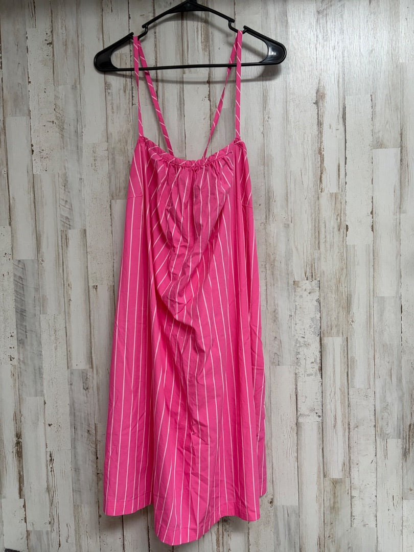 HOT PINK A NEW DAY STRIPE STRAP DRESS, LADIES 2X