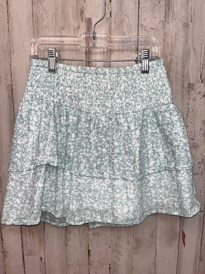 MINT ABERCROMBIE FLORAL MUSLIN TIER SKIRT, GIRL 9/10