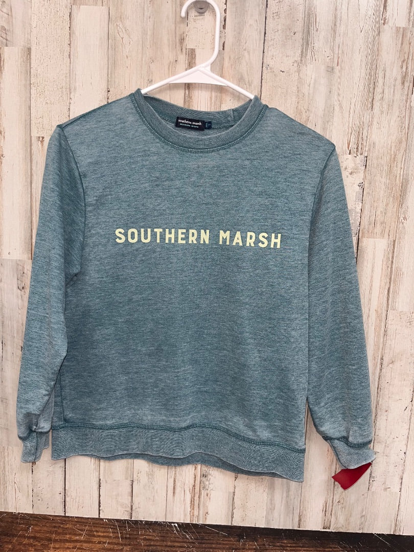 TEAL SOUTHERN MARSH LOGO SWEATSHIRT, GIRL 10/12