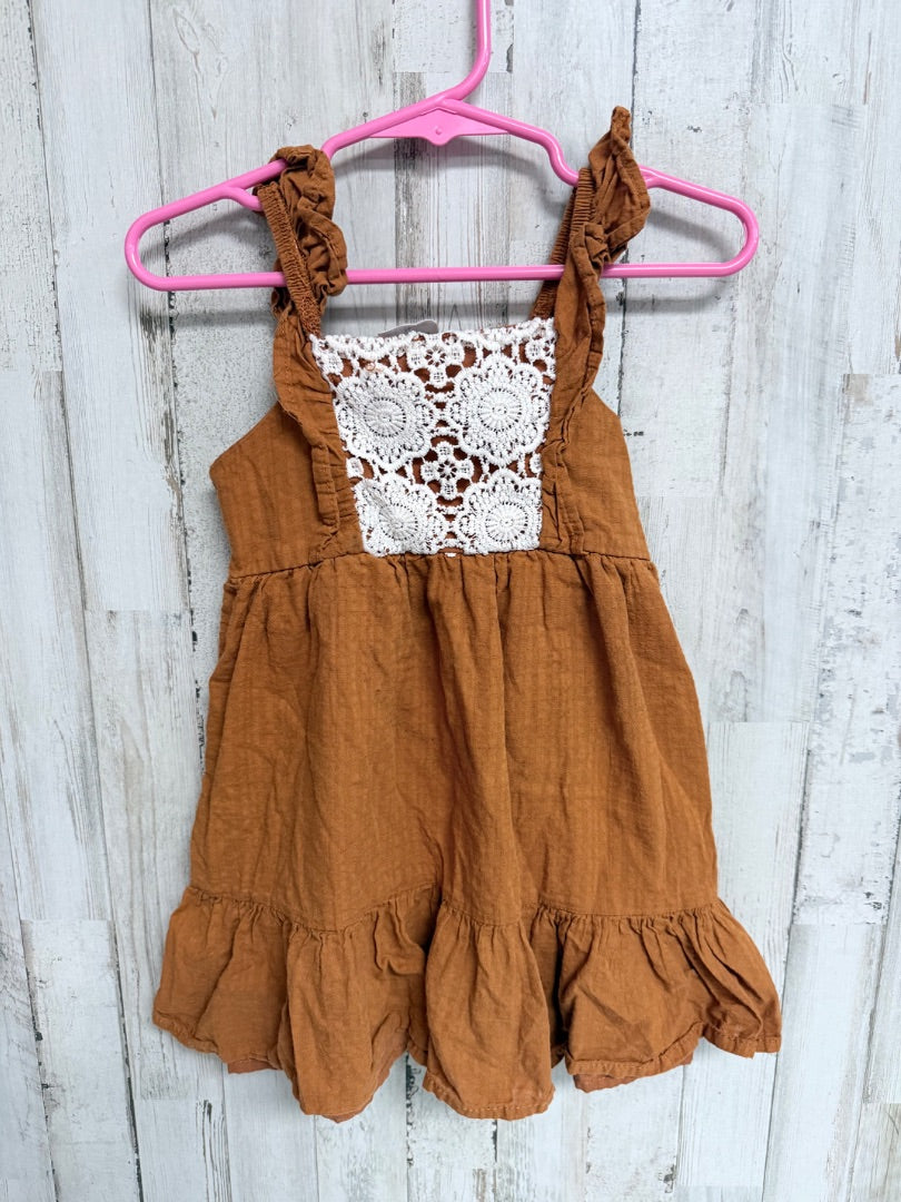 Rusty orange Wonder Nation Ruffle dress, Girl 2T