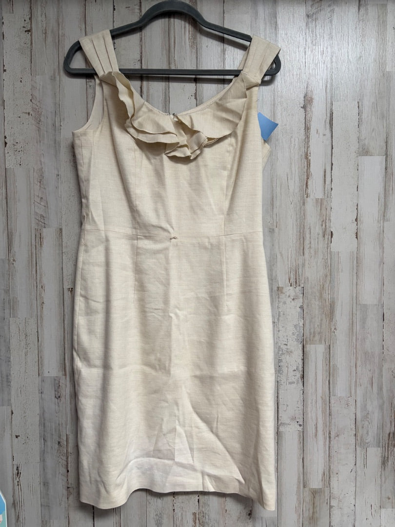 BEIGE ANTONIO MELANI SZ6 LINEN DRESS, LADIES M