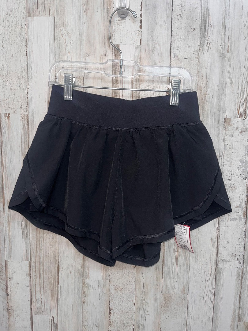 BLACK CREWCUTS DRY FIT ACTIVE SHORTS, GIRL 10
