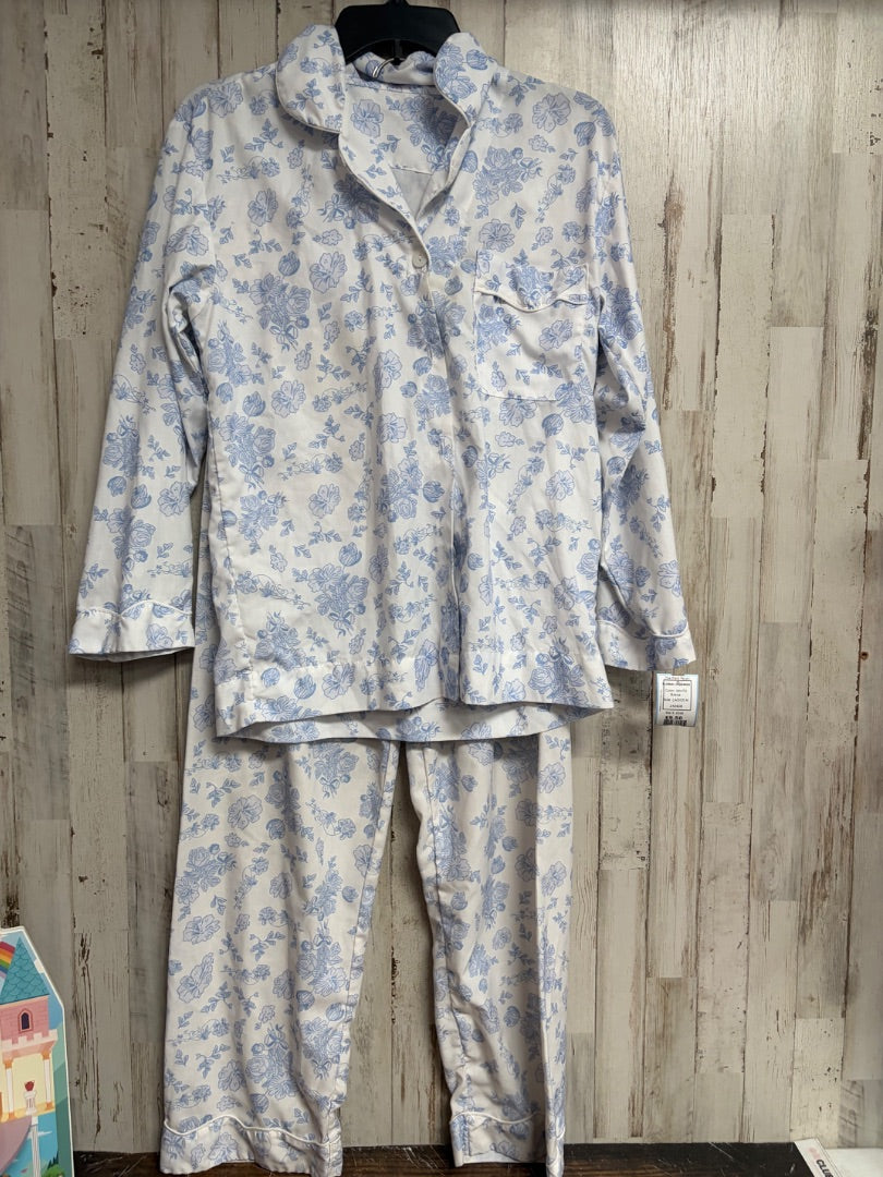 WHITE FLORAL PAJAMAS, LADIES M