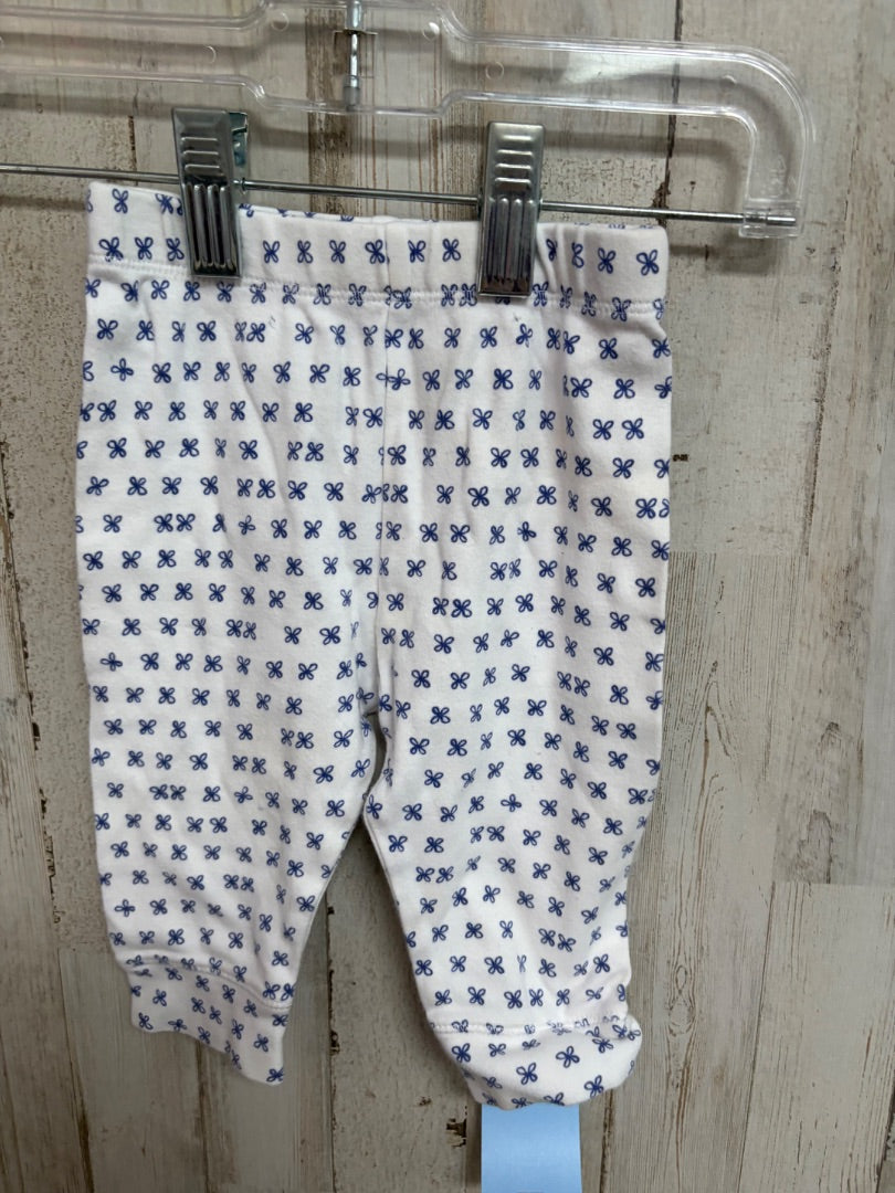 WHITE CLOUD ISLAND FLOWER PANTS, GIRL 3-6M
