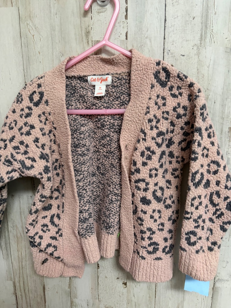 MUAVE CAT & JACK CHEETAH CARDIGAN, GIRL 3T