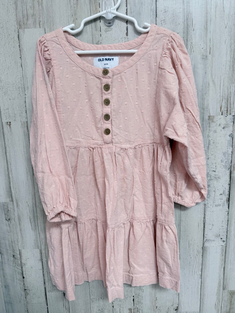 LIGHT PINK OLD NAVY TEXTURED TIER DRESS, GIRLS 5