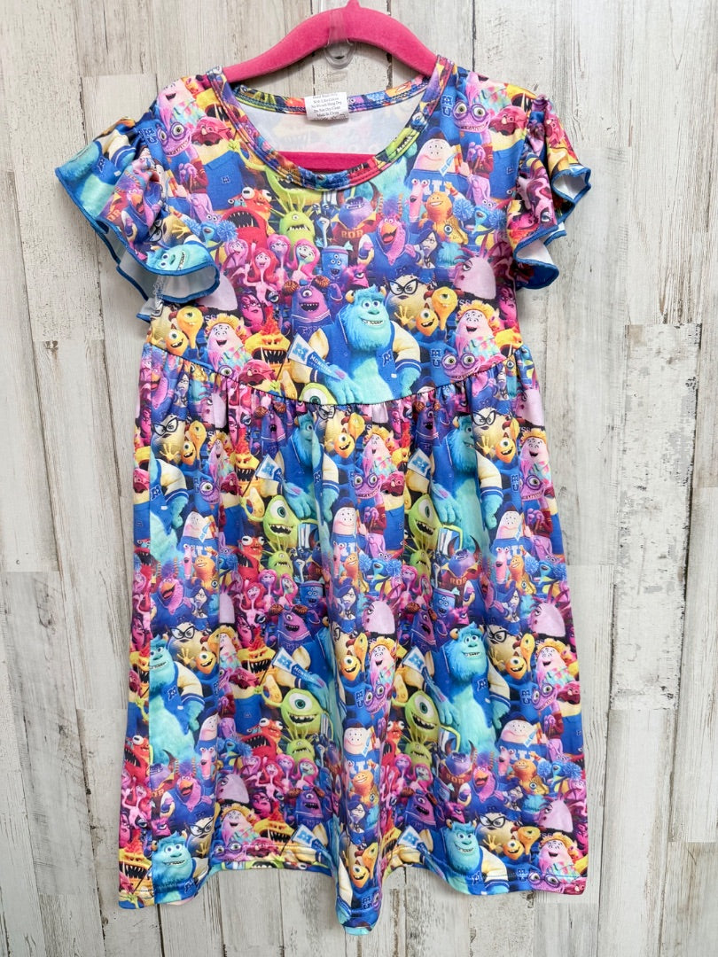 PURPLE BOUTIQUE MONSTERS INK DRESS, GIRLS 5/6