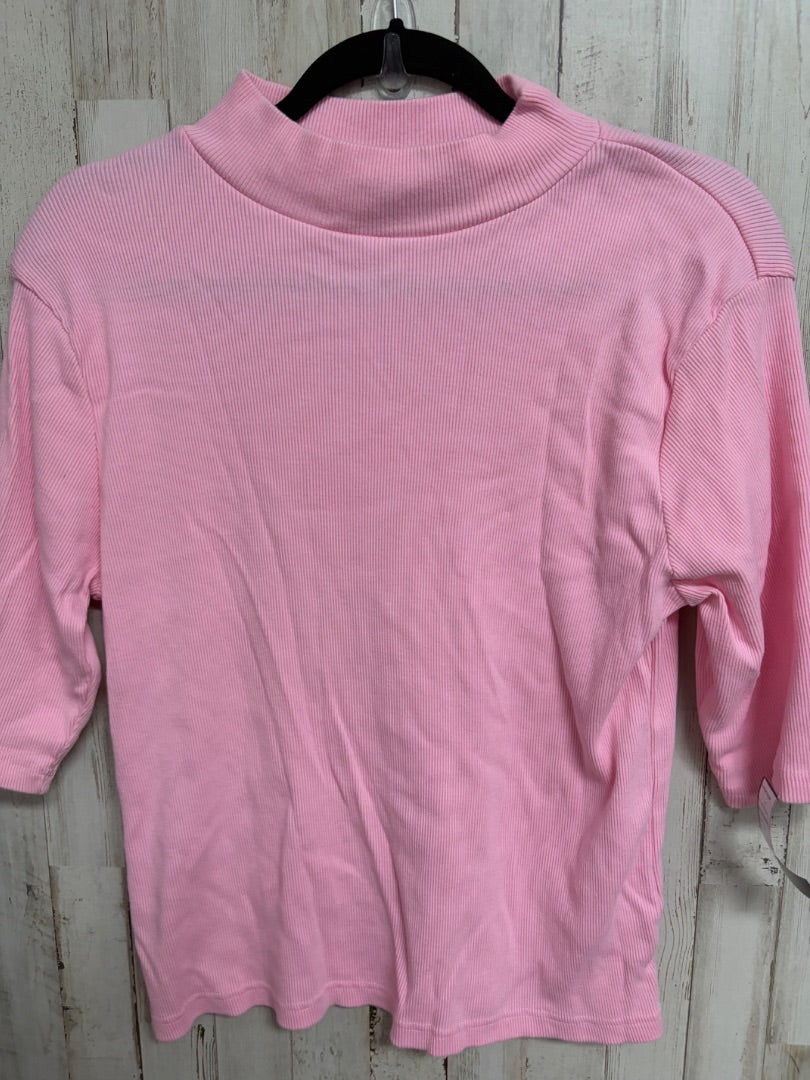 PINK MOUNTAIN LAKE RIBBED TURTLENECK, LADIES L