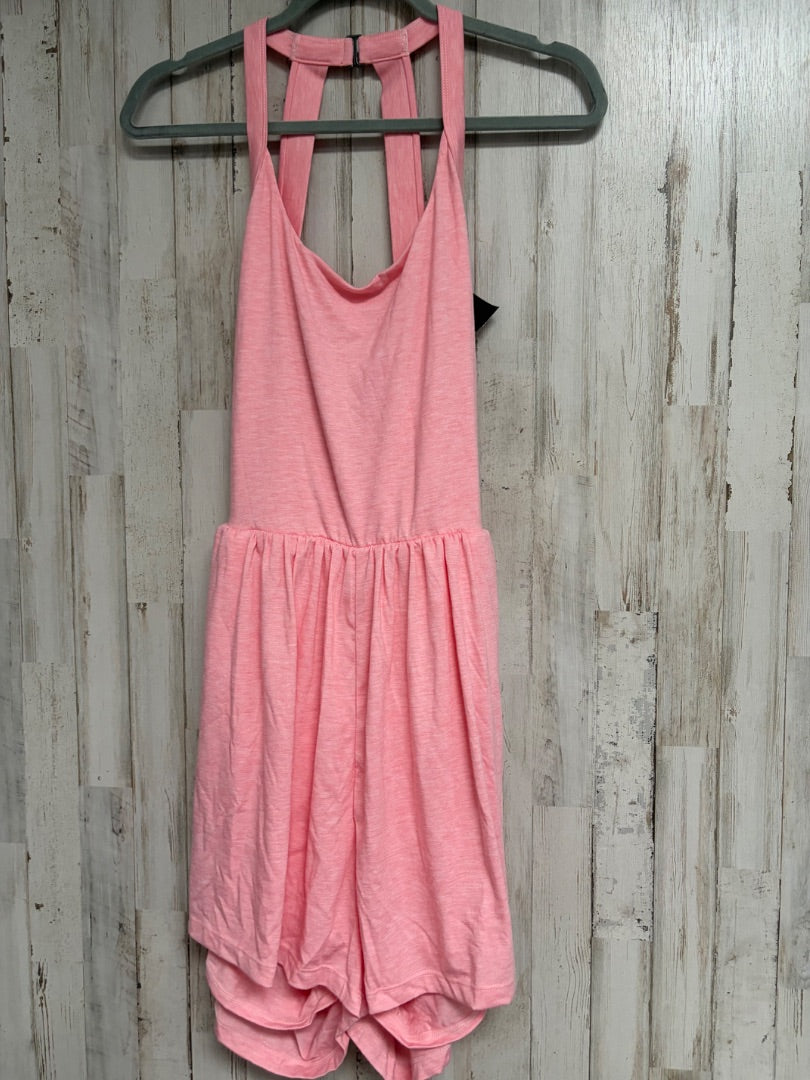 PINK HALARA NEW HEATHERED ROMPER, LADIES L