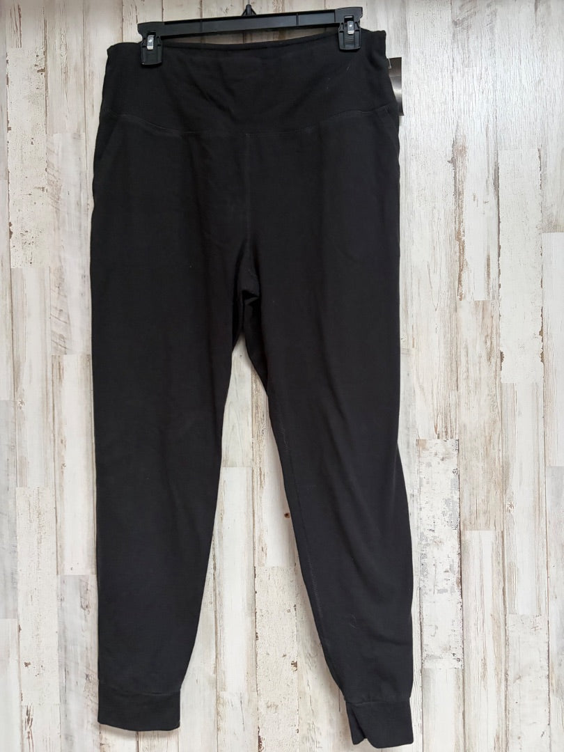 BLACK ATHLETIC WORKS COTTON LEGGINGS, LADIES L