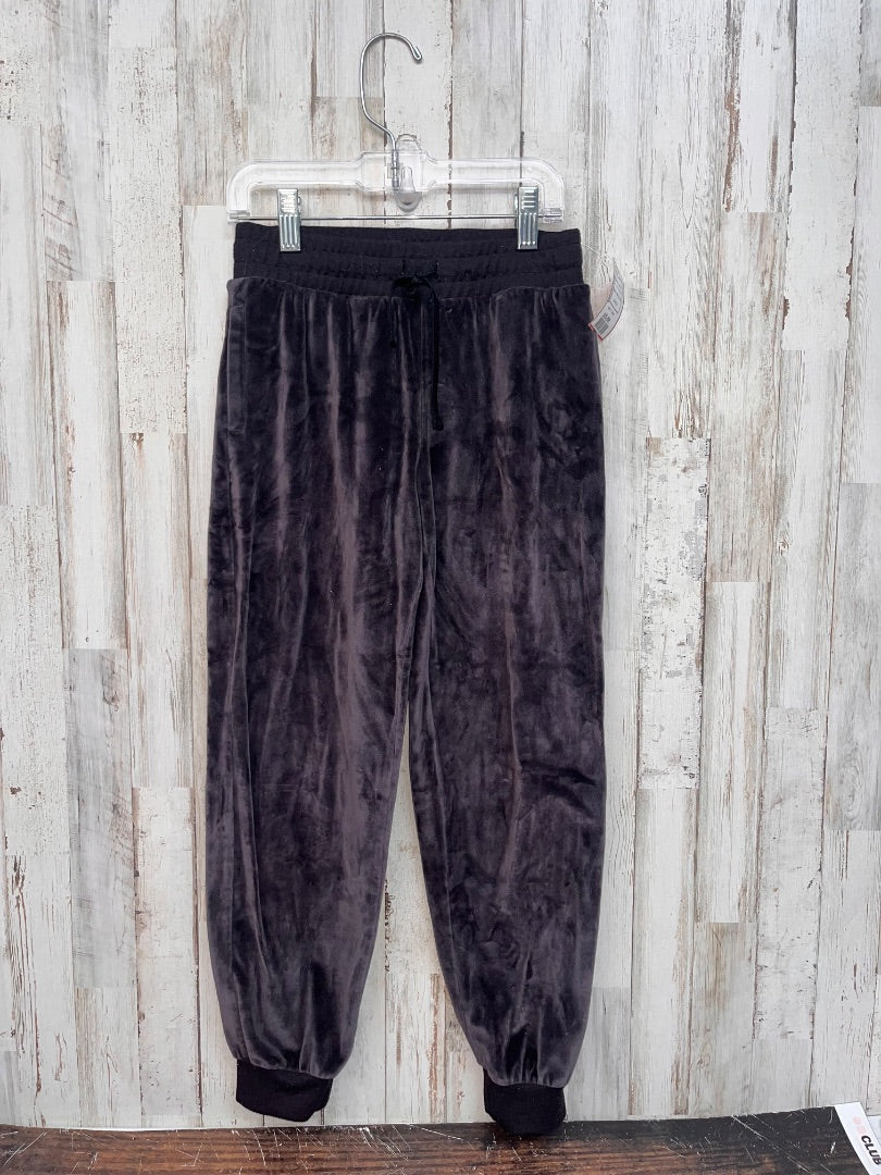 BLACK ATHLETIC WORKS VELVET JOGGERS, GIRLS 7/8