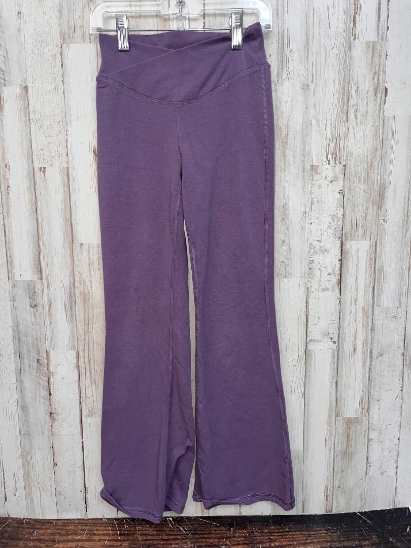 PURPLE OLD NAVY FLARE LEGGINGS, GIRLS 8
