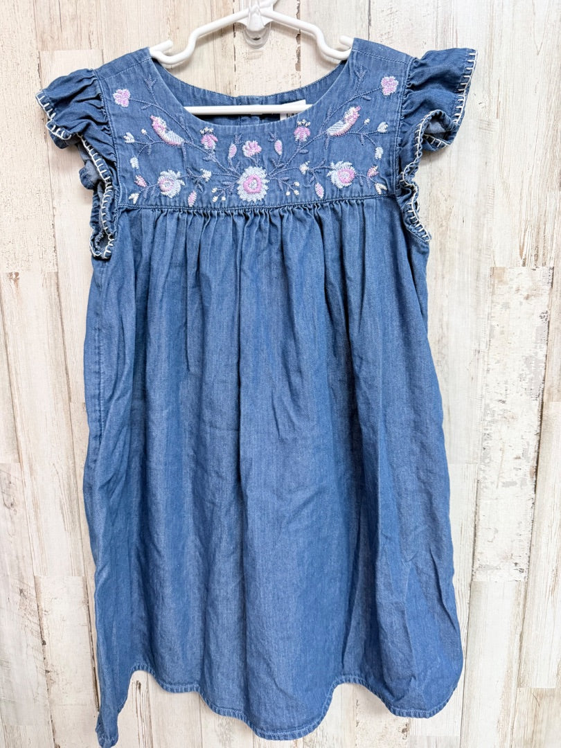 DENIM GAP EMBROIDERED DRESS, GIRLS 6