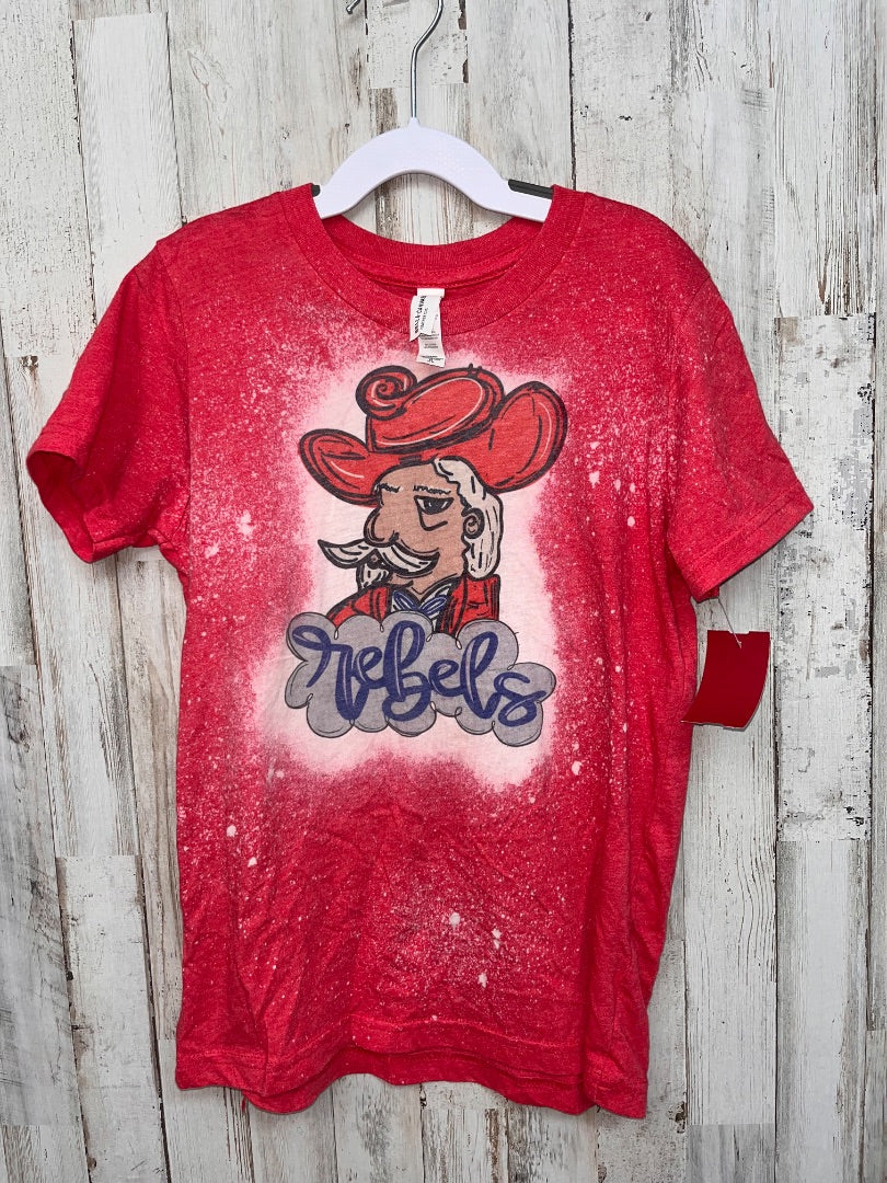 RED BELLA CANVAS REBELS TEE, GIRLS 10/12