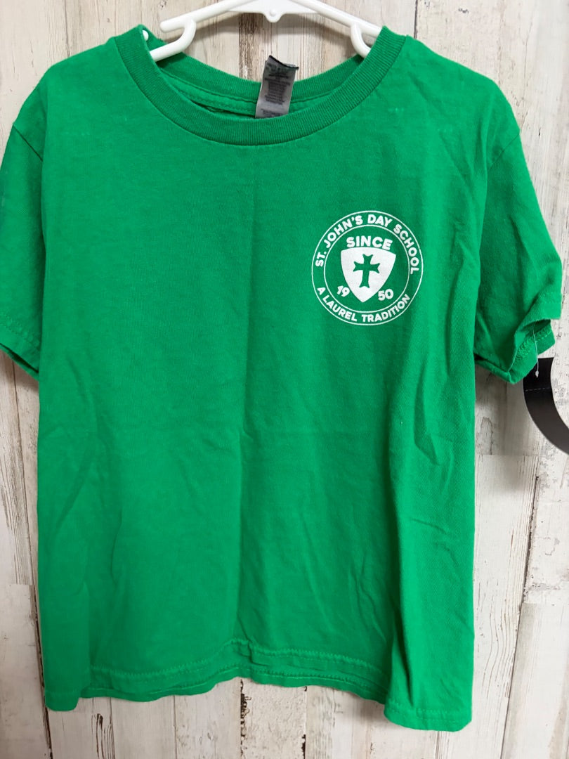 GREEN GILDAN ST JOHNS TEE, BOY 6/7