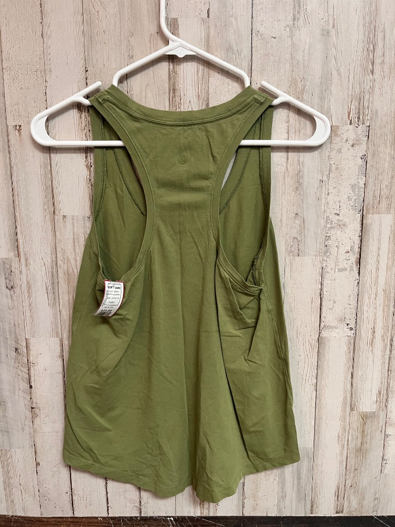 GREEN LULULEMON SOFT TANK, LADIES M
