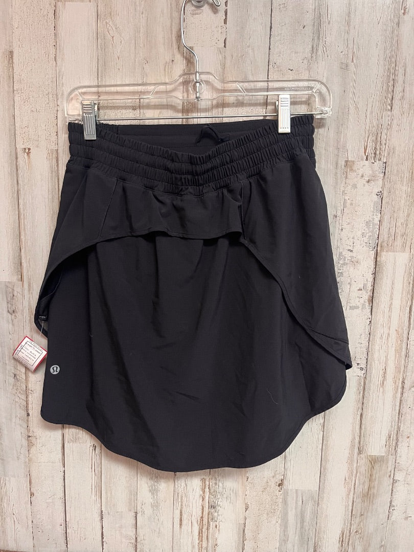 BLACK LULULEMON Size 8 dry fit skort, LADIES M
