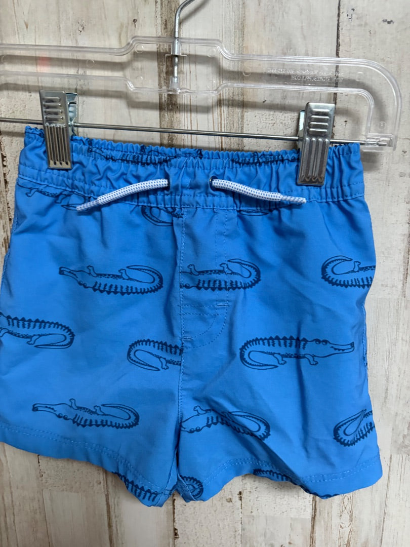 BLUE WONDER NATION ALLIGATOR SWIM SHORTS, BOYS 18M