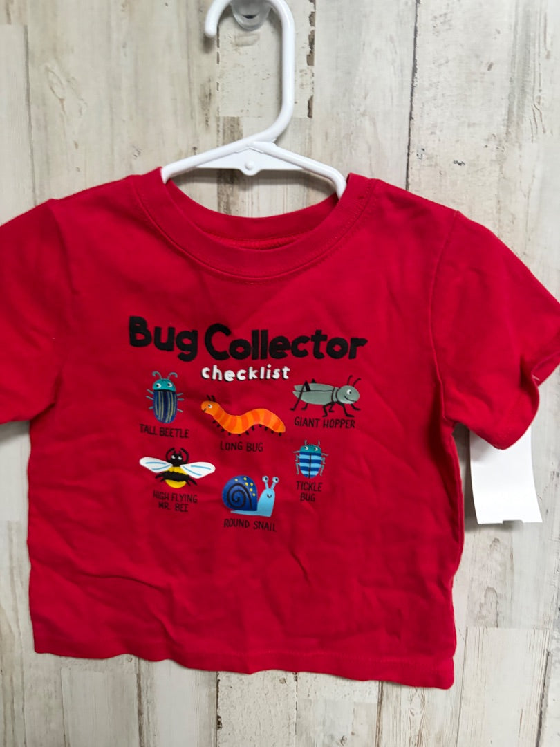 RED GARANIMALS BUG COLLECTOR TEE, BOYS 24M