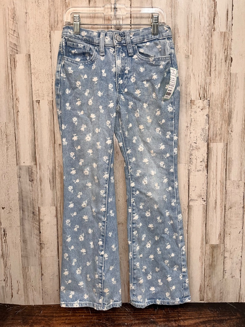 DENIM OLD NAVY FLOWER PRINT FLARE JEANS, GIRL 10