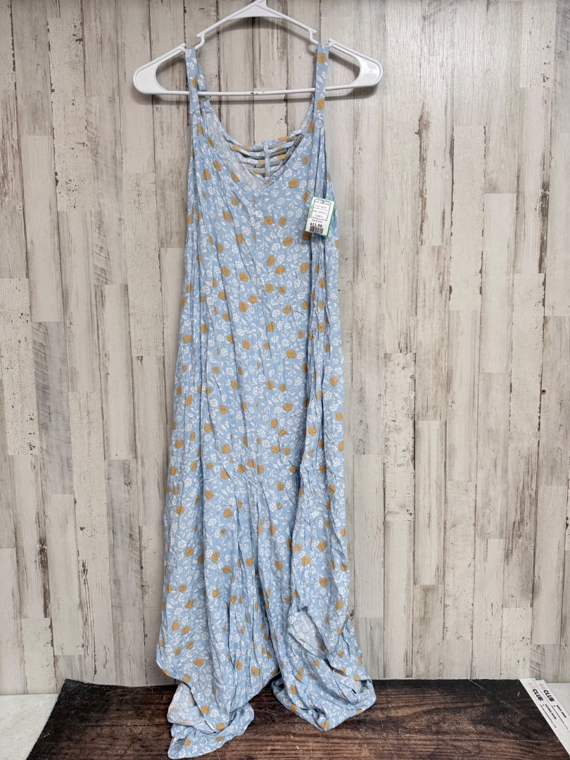 BLUE ABSOLUTELY FAMOUS FLORAL TANK JUMPER, LADIES S