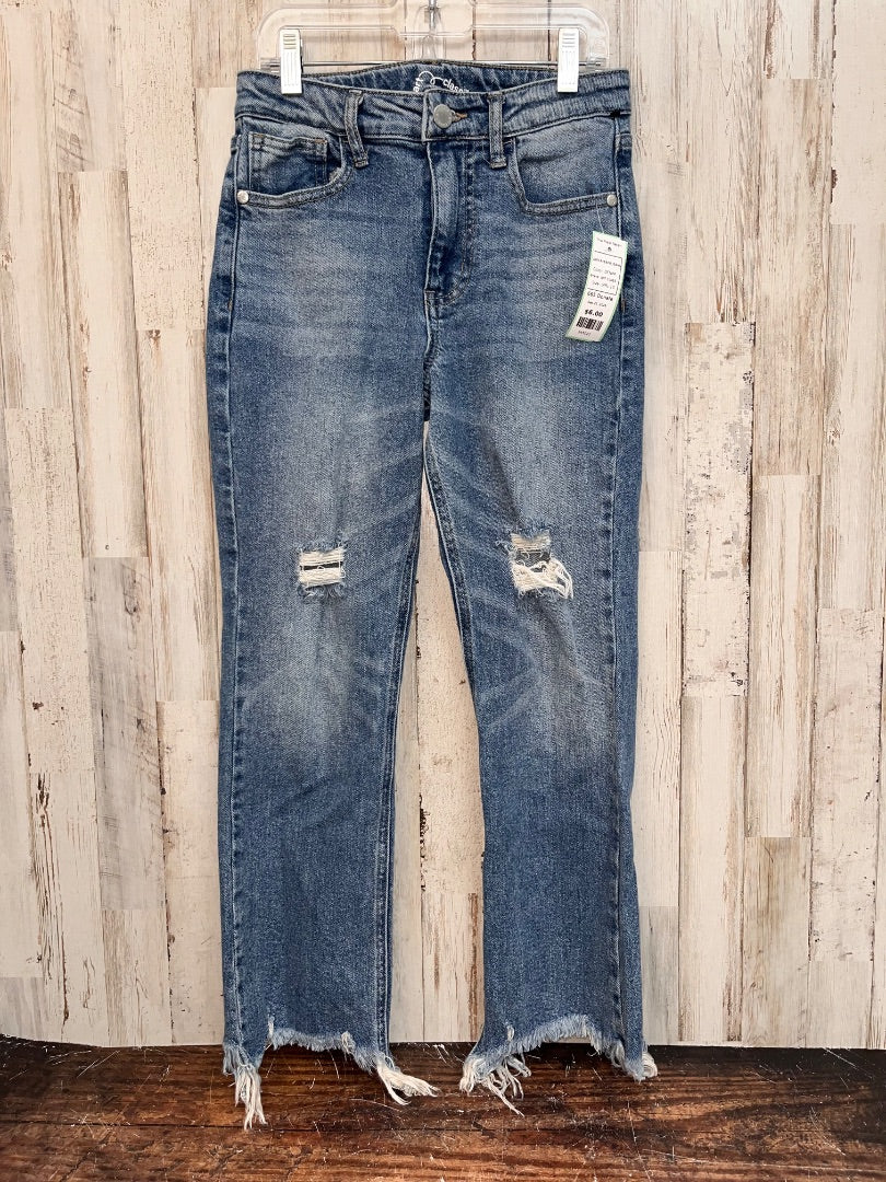 DENIM ART CLASS DISTRESSED JEANS, GIRL 10