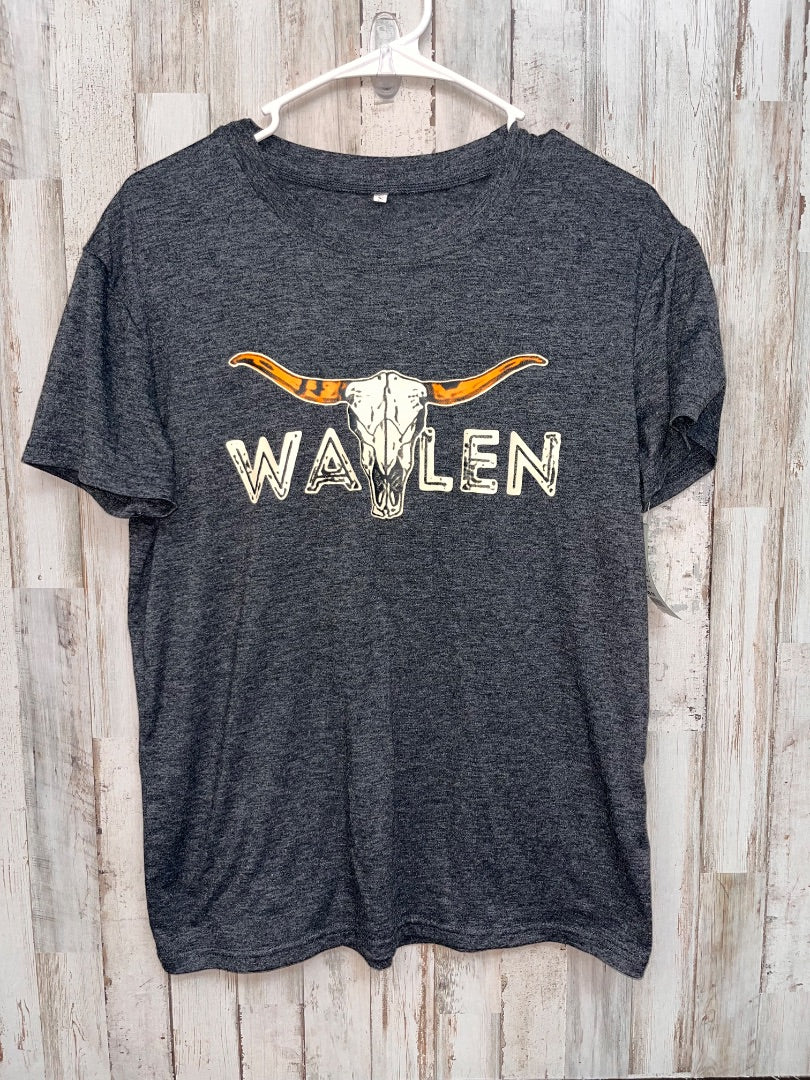 GREY WALLEN SKULL TEE, LADIES S