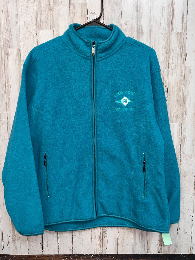 TEAL CRAZY NEW PORT RI FLEECE JACKET, LADIES L