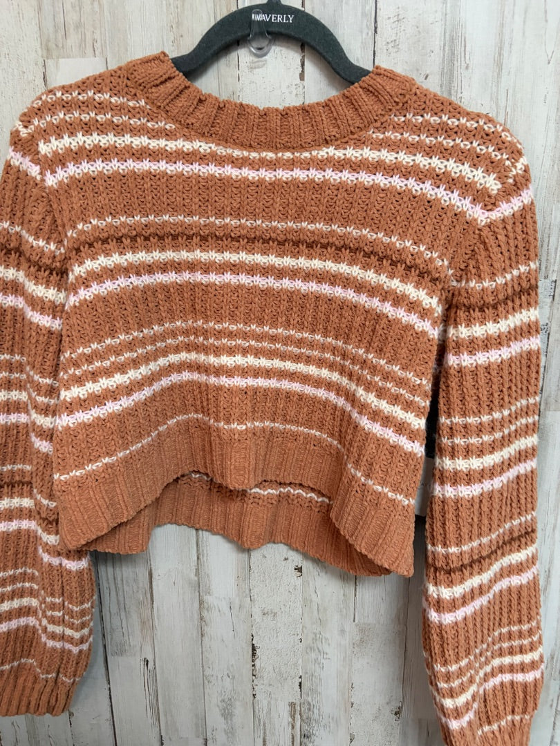 TAN ALTARD STATE KNIT CROP SWEATER, LADIES S