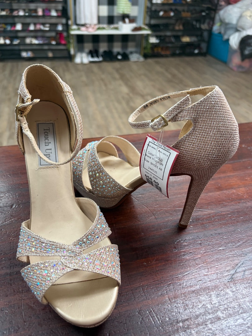 GOLD TOUCH UPS NEW EMBELLISHED HEELS, SHOES A8