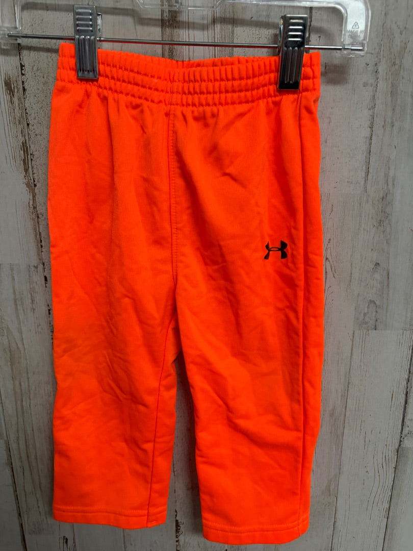 ORANGE UNDER AMROUR NEON DRY FIT PANTS, BOY 12M