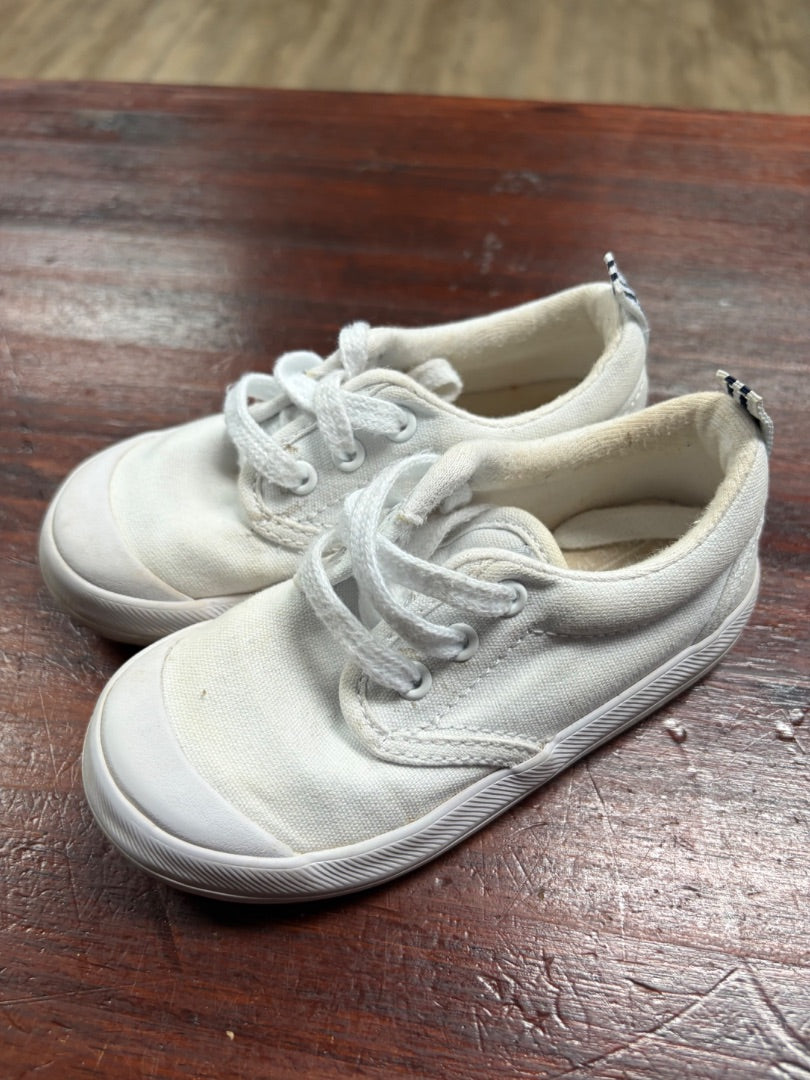 WHITE KEDS LACE UP SNEAKERS, SHOES 7.5