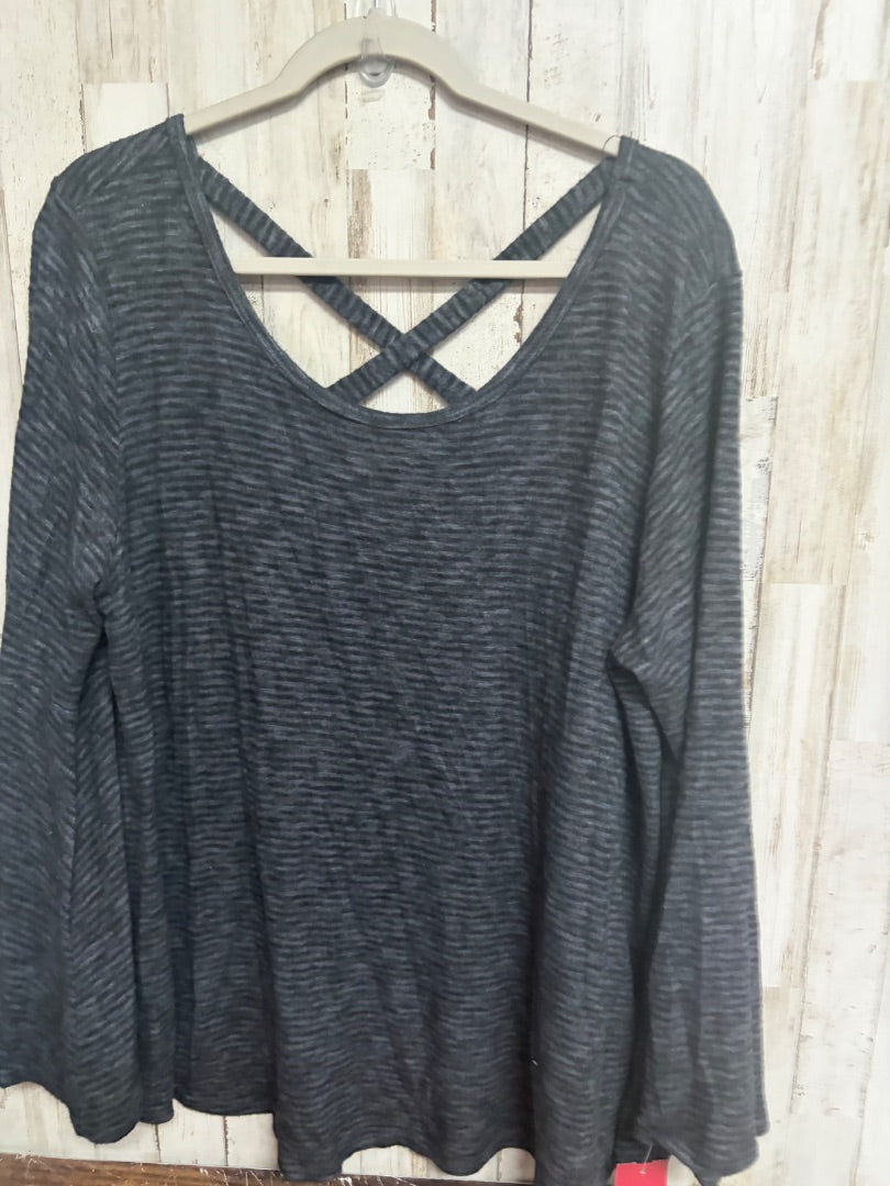 GREY SIGNATURE STUDIO SOFT HEATHERED TOP, LADIES XL