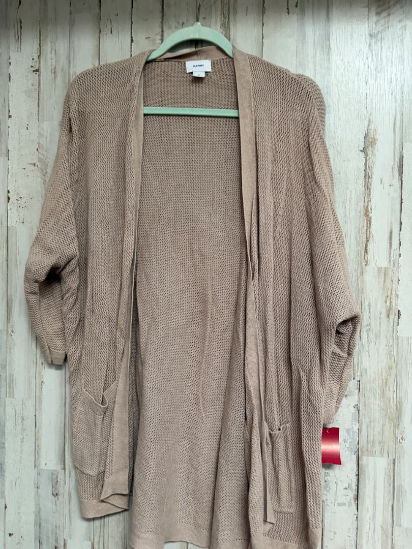 BEIGE OLD NAVY KNIT CARDIGAN, LADIES M