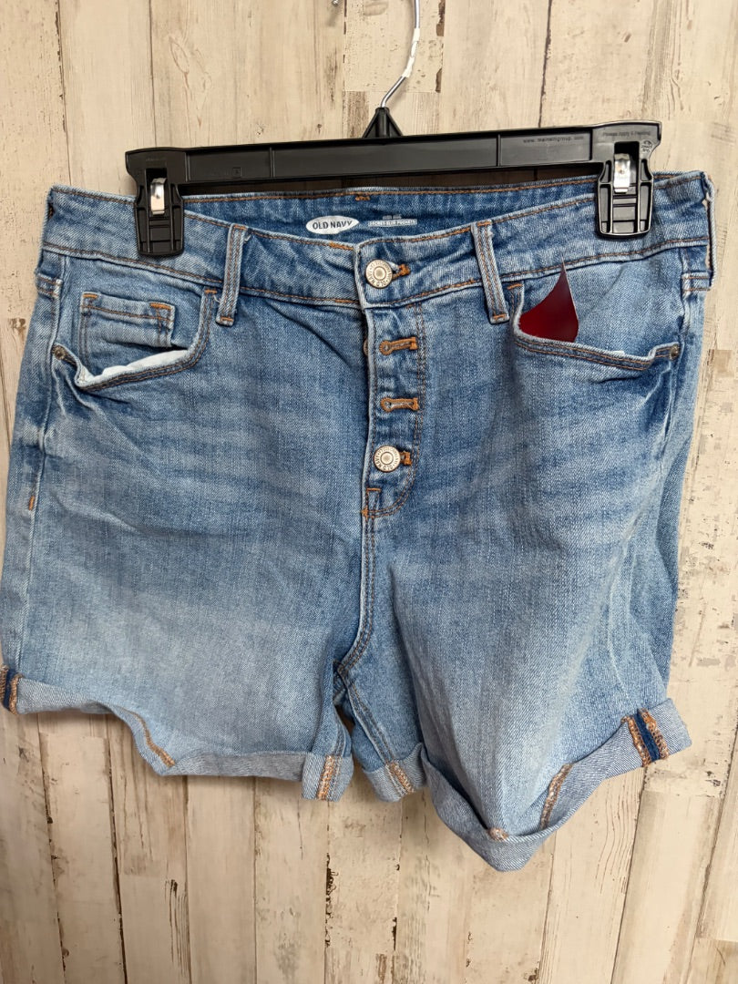 DENIM OLD NAVY SZ10 HI RISE SHORTS, LADIES L