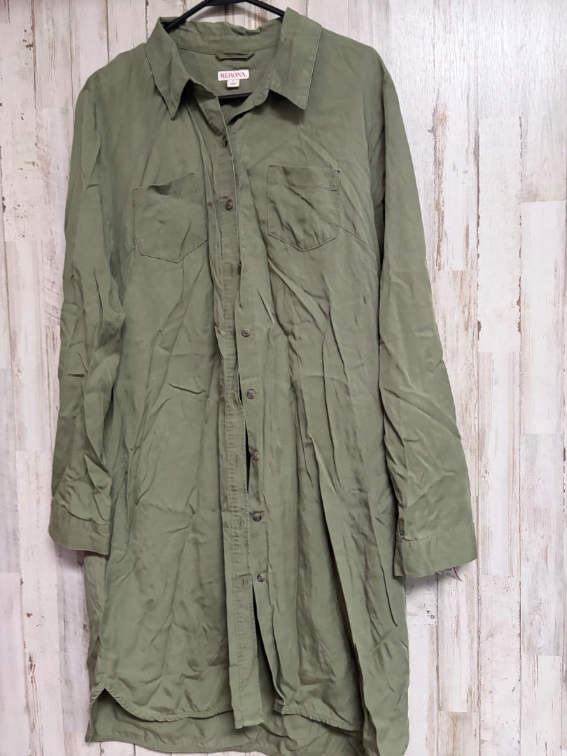OLIVE MERONA BUTTON UP DRESS, LADIES L