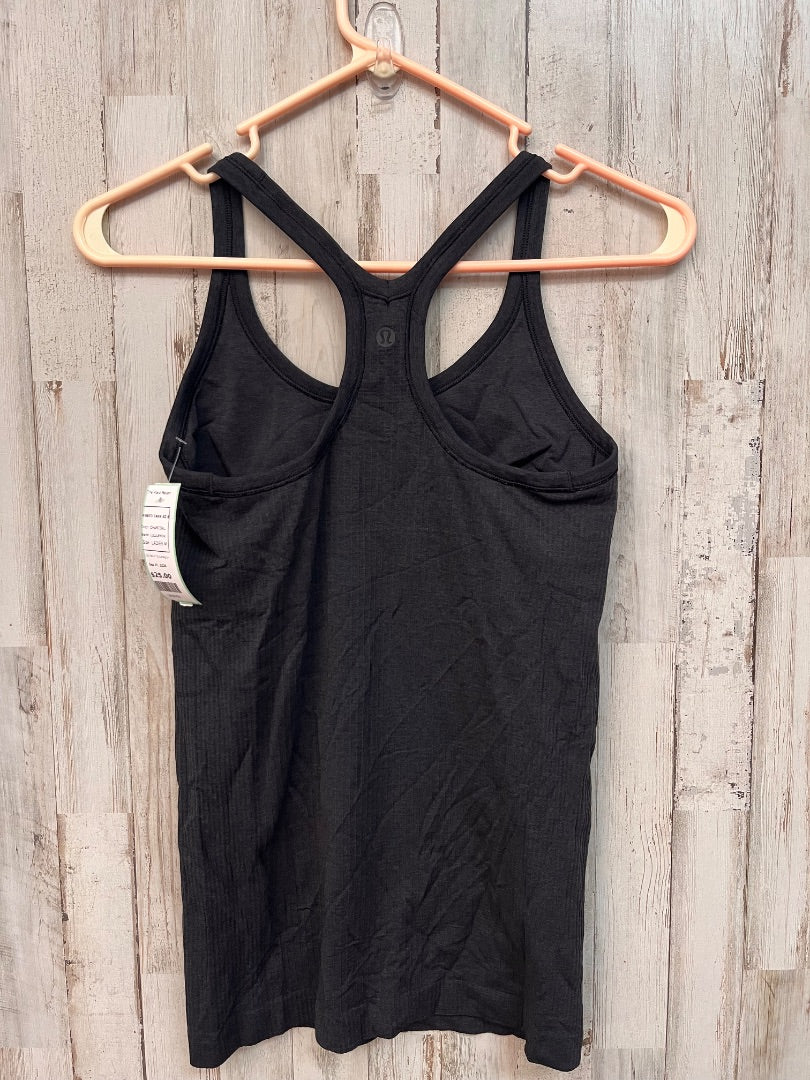 CHARCOAL LULULEMON RIBBED TANK SZ 6, LADIES M