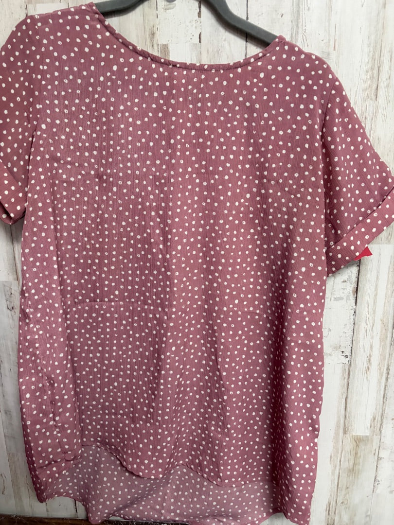MAUVE DARLING SPOTTED TOP, LADIES L