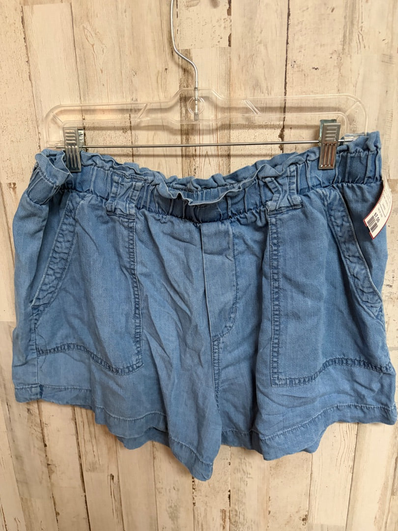 DENIM TIME AND TRU 12/14 CHAMBRAY SHORTS, LADIES L