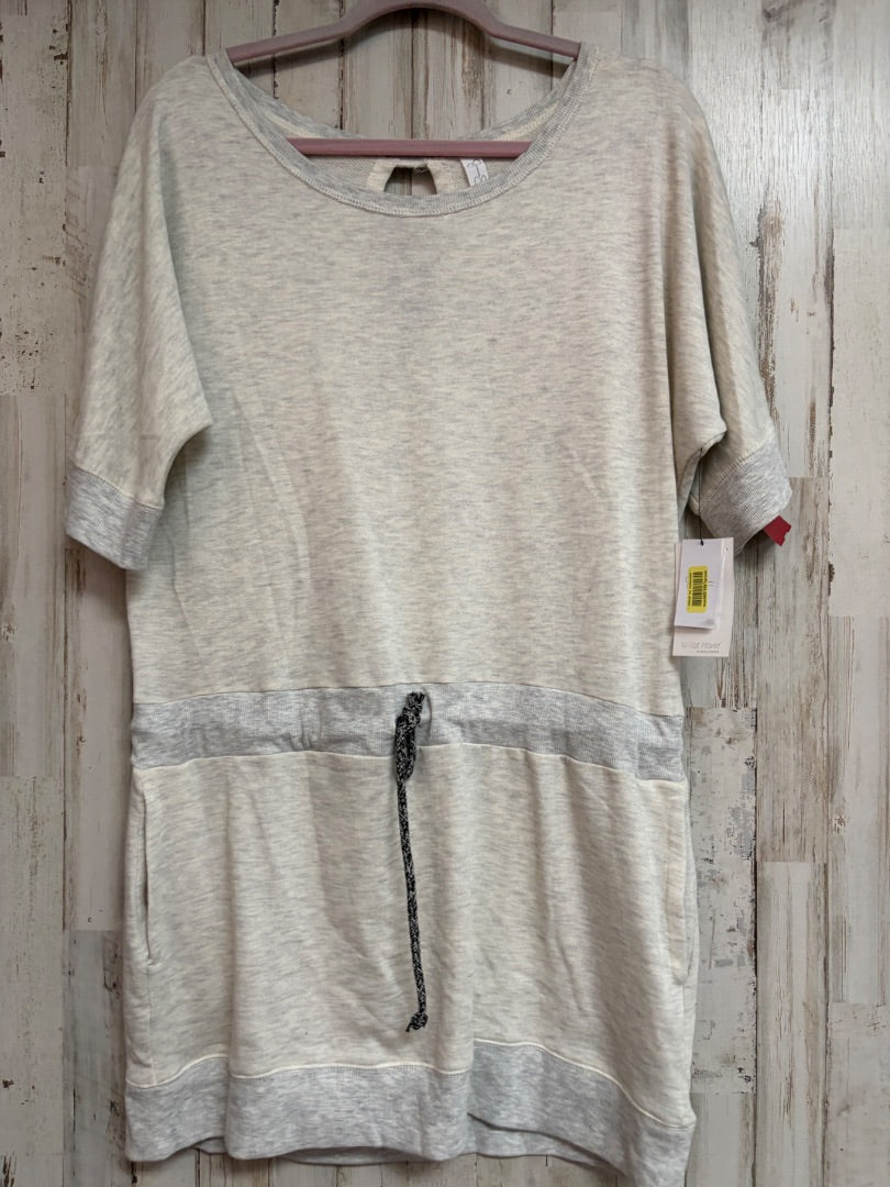 HEATHER GREY JESSICA SIMPSON NEW SWEATSHIRT TUNIC, LADIES XL