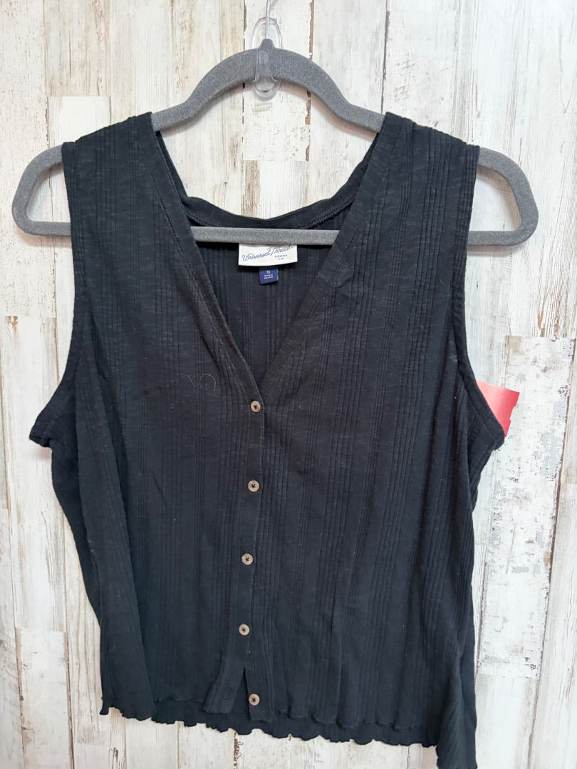 GREY UNIVERSAL THREAD KNIT BUTTON UP VEST, LADIES XL